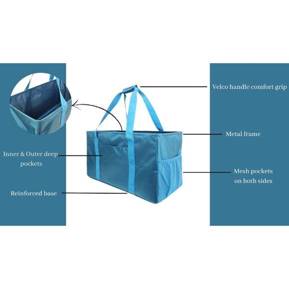 "STRAIGHT OUTTA GROCERIES" Multipurpose Tote - Picture 11 of 15